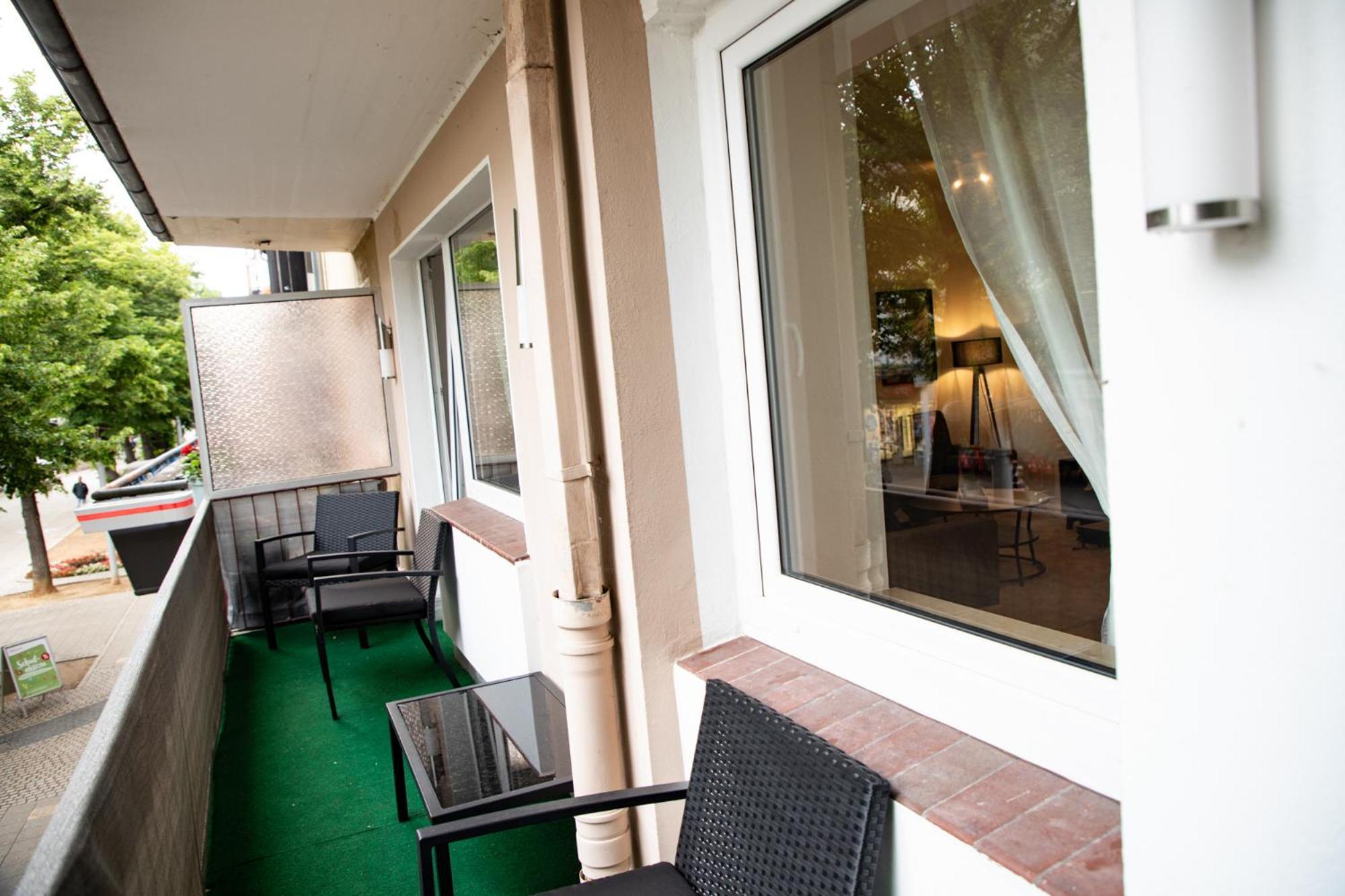 Me Living Bad Pyrmont Innenstadt 10 Meter Balkon Exteriör bild